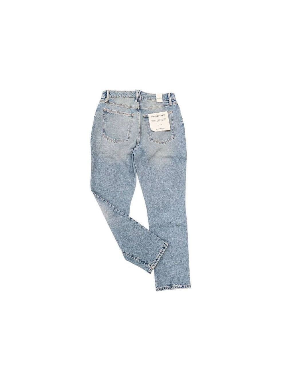 Good American Good Classic Jeans Size 6 or 28 Blue NWT Straight Leg - Picture 8 of 9